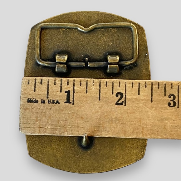 Vintage 1996 Handyman Club of America Life Member Brass Belt Buckle - Picture 6 of 6